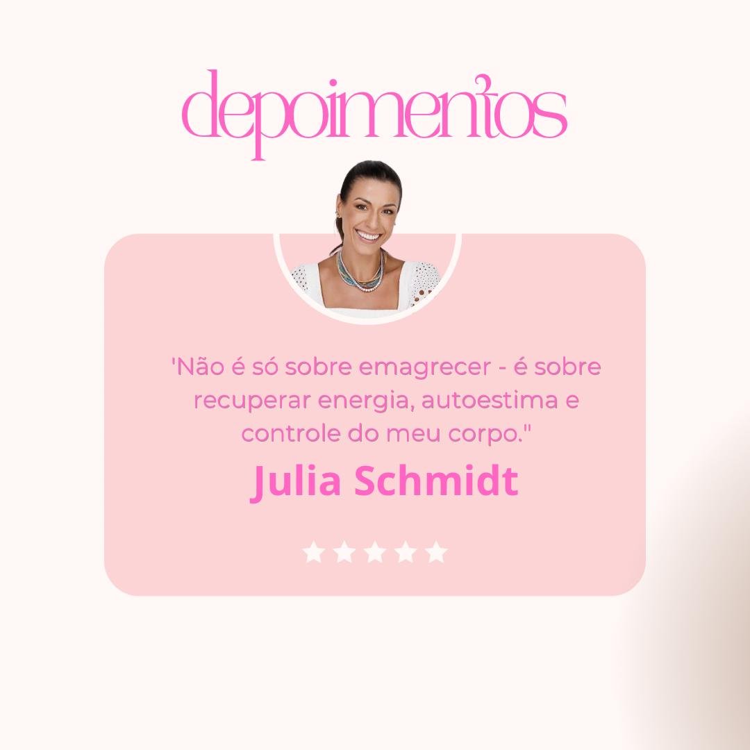 Mensagem de aluna satisfeita com a mentoria Reset Metabólico